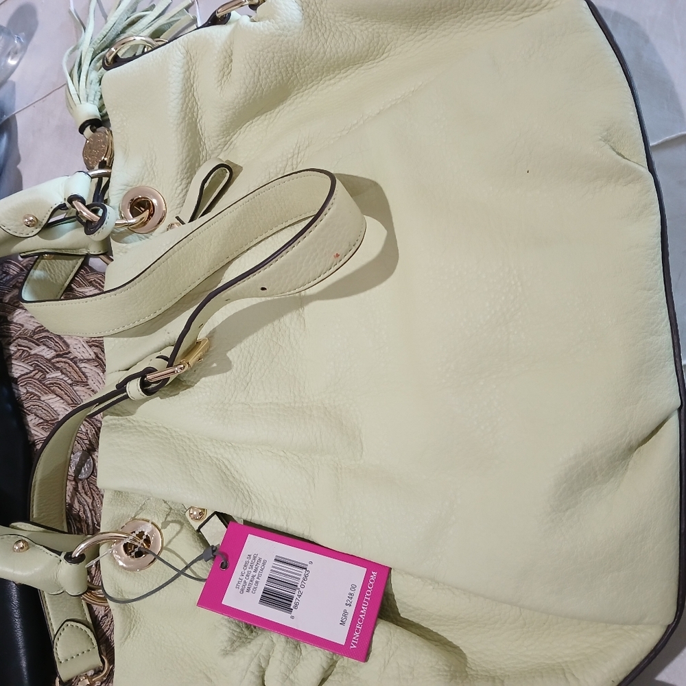 Vince Camuto Light Cream Shoulder Bag